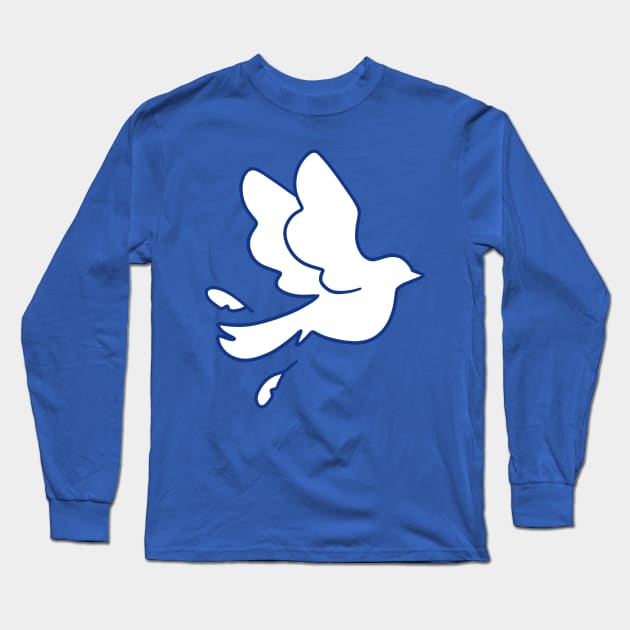 Dove Peace Symbol Long Sleeve T-Shirt by saradaboru